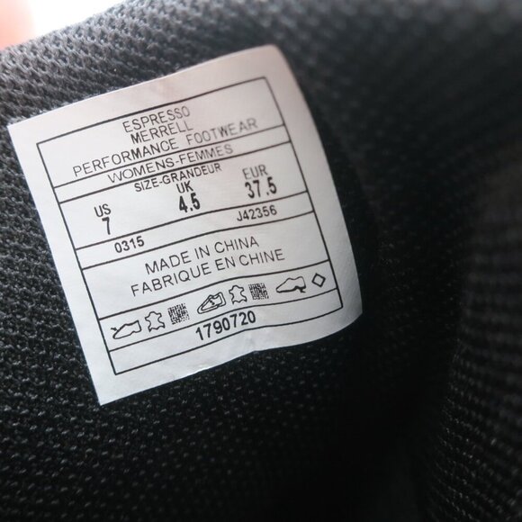 Merrell Espresso Albany Brown Leather Zip Ankle Boots Dry J42356 Women's 7M - Picture 3 of 4